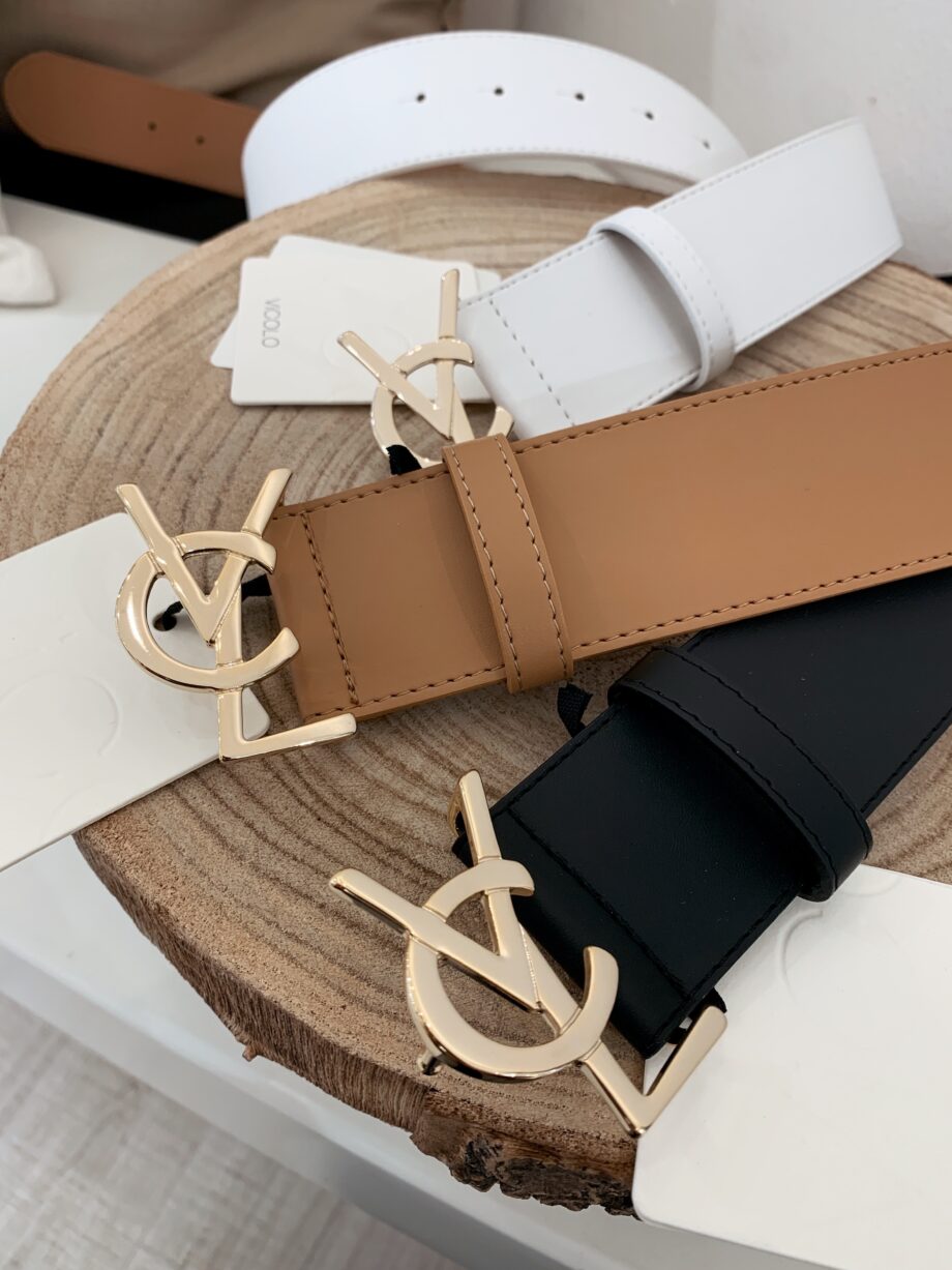 Shop Online Cintura beige modello fibbia YSL Vicolo