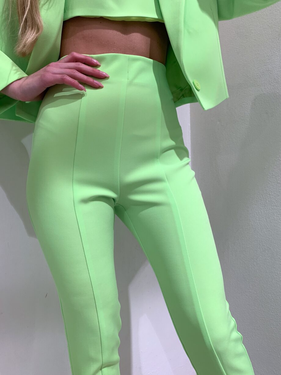 Shop Online Leggings verde acido con ghette Vicolo