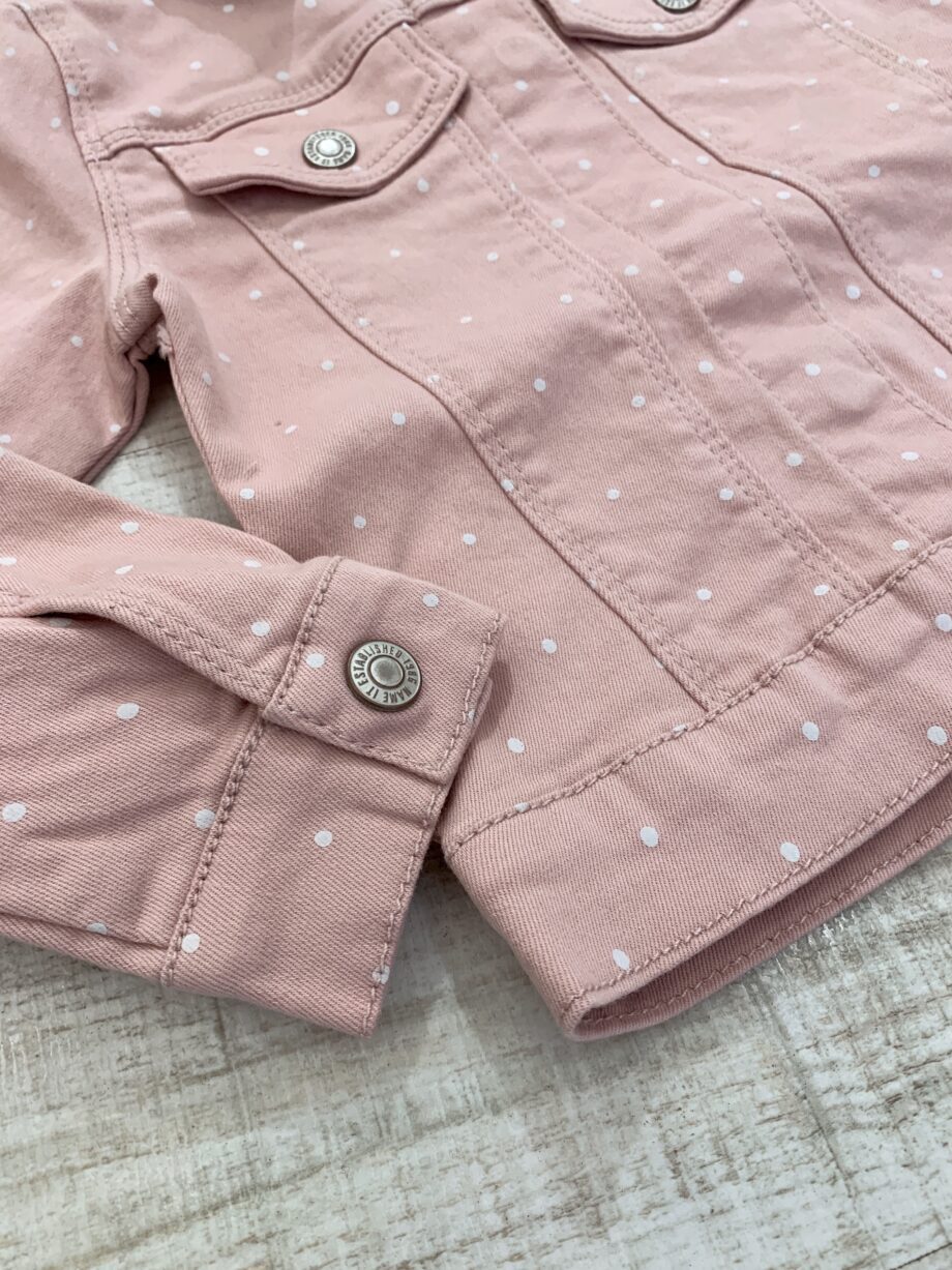 Shop Online Giacchetto jeans rosa a pois Name It