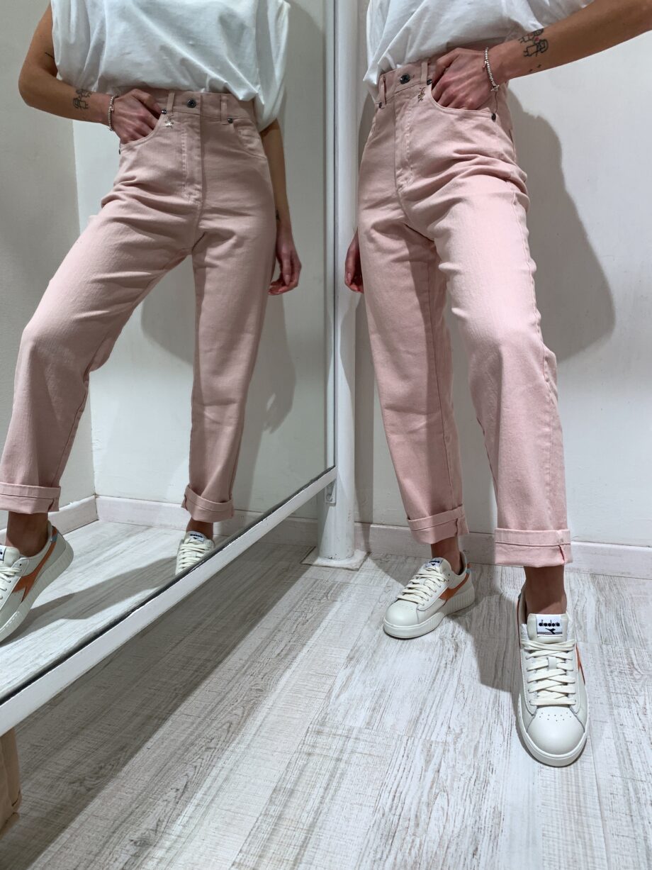 Shop Online Pantalone in jeans rosa Souvenir