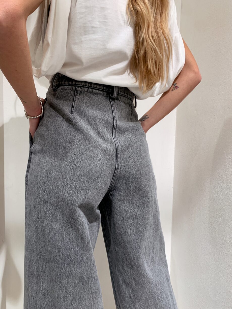 Shop Online Jeans palazzo ampio grigio Souvenir