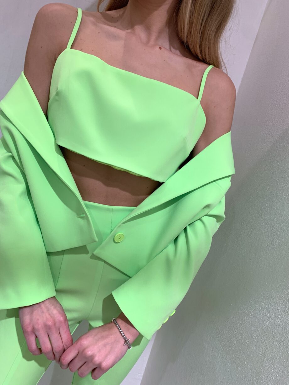 Shop Online Top crop verde acido Vicolo