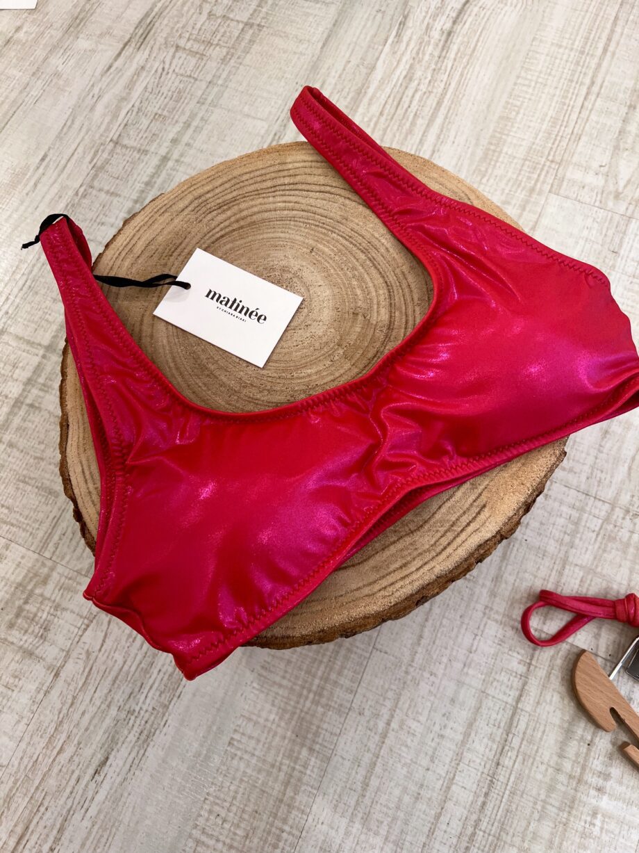 Shop Online Bikini top Martine rainbow laminato rosso Matinée