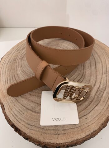 Shop Online Cintura cuoio modello fibbia VCL strass Vicolo