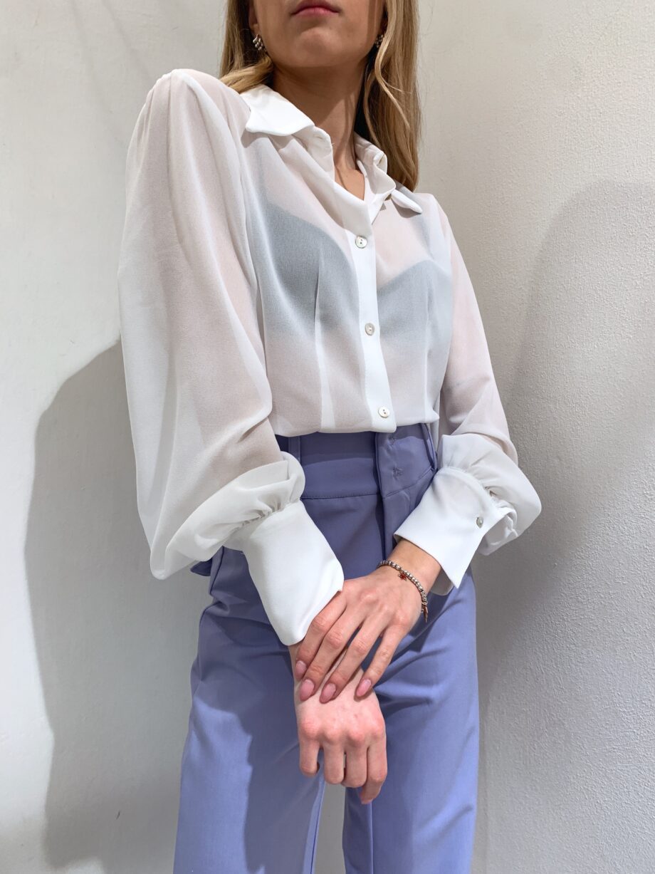 Shop Online Camicia bianca in georgette Have One