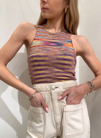 Shop Online Top in maglia multicolore Suncoo