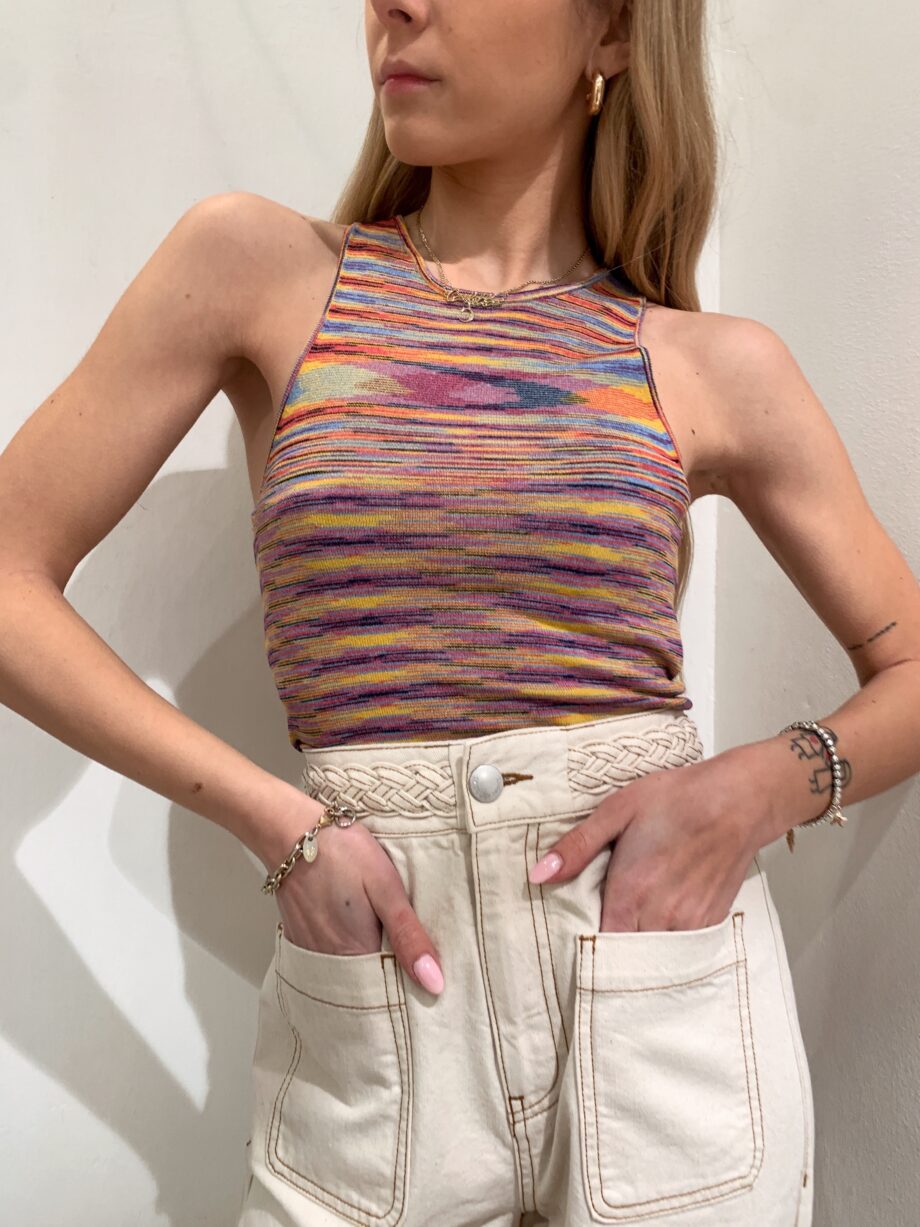 Shop Online Top in maglia multicolore Suncoo