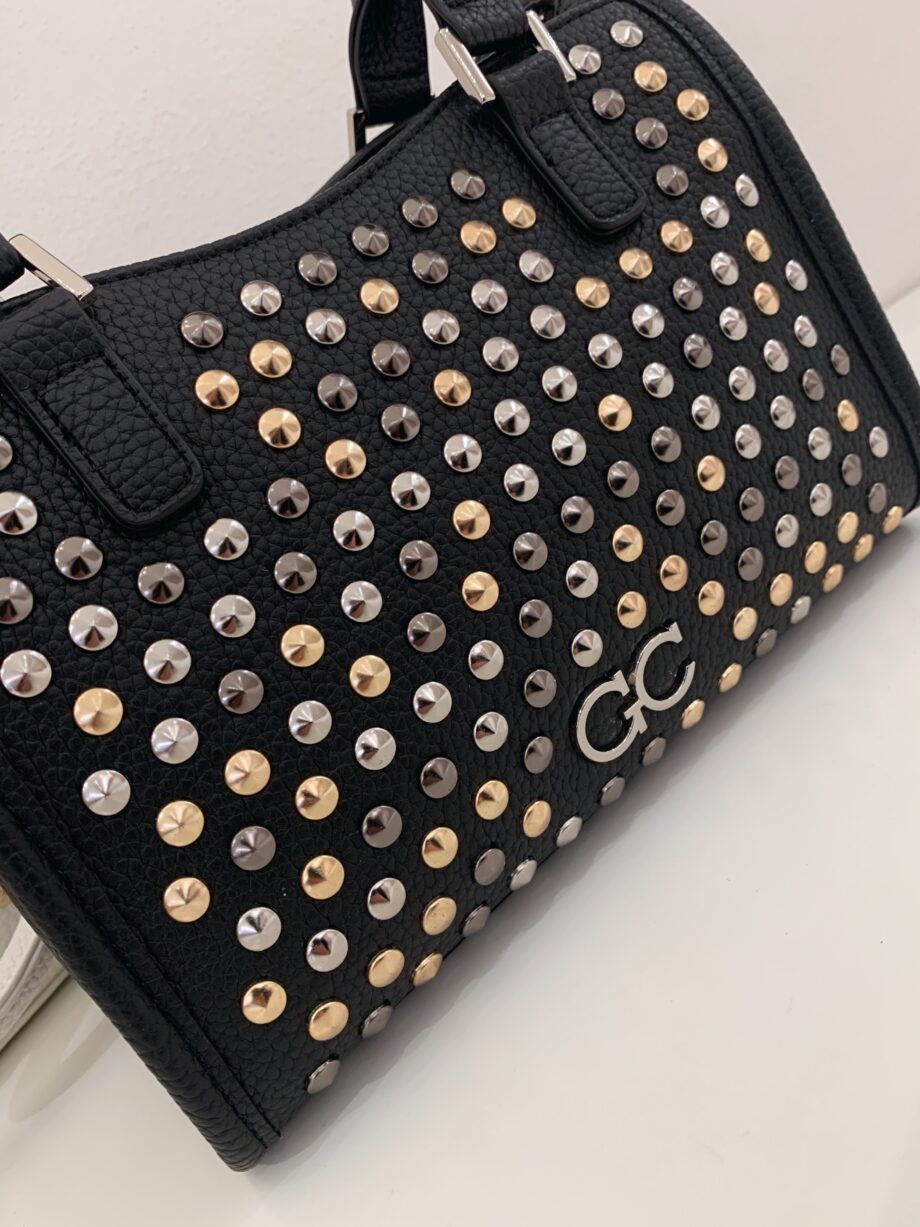 Shop Online Bauletto mini Maya all studs nero Gio Cellini