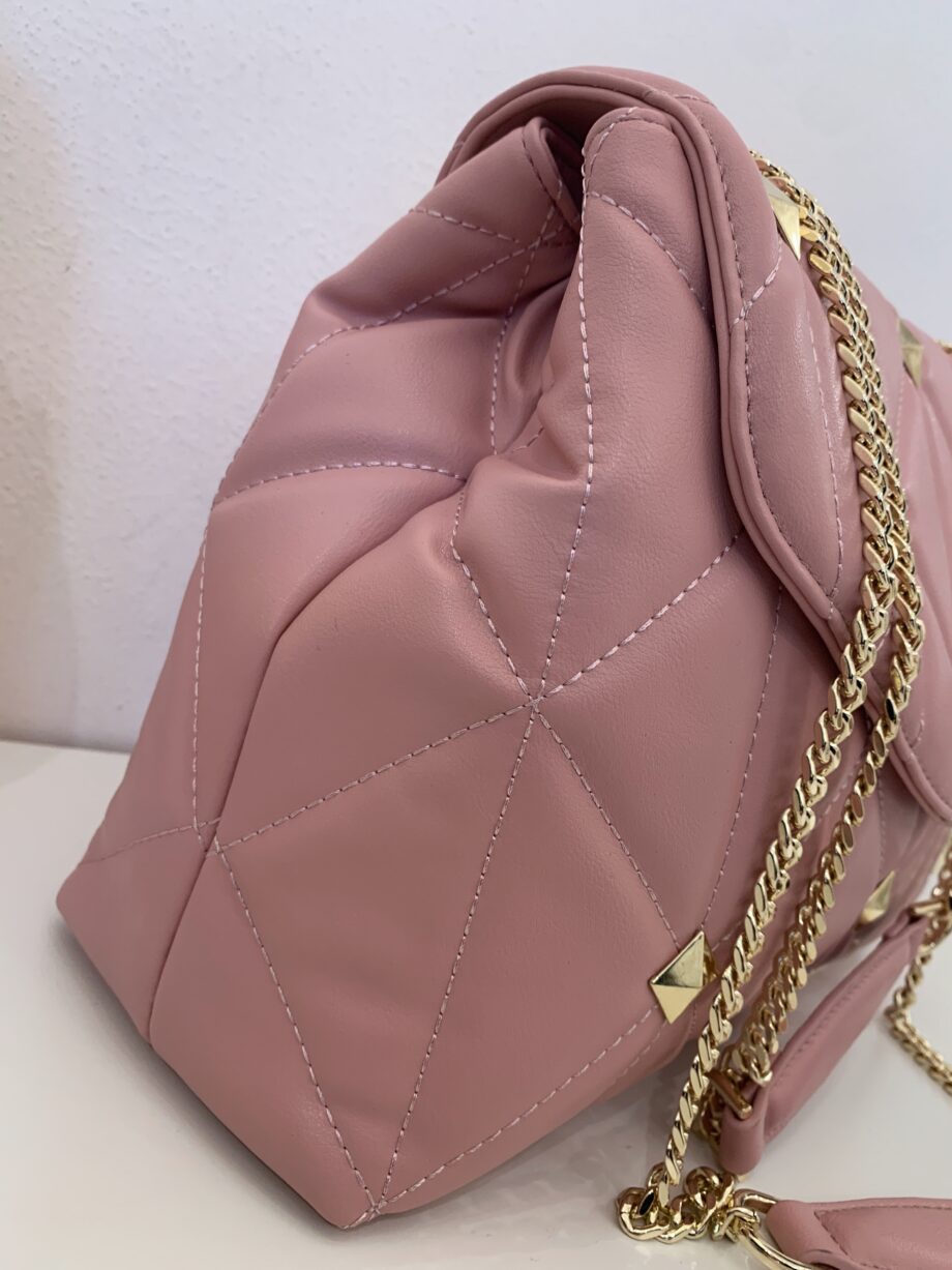 Shop Online Borsa Megan maxi borchie rosa Gio Cellini