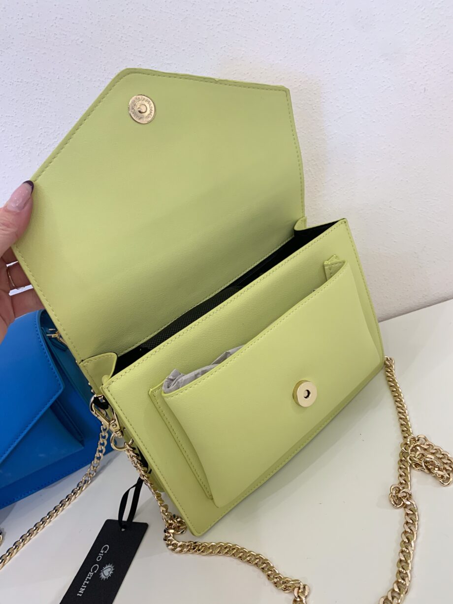 Shop Online Borsa Margot metal color lime Gio Cellini