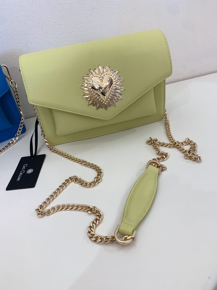 Shop Online Borsa Margot metal color lime Gio Cellini