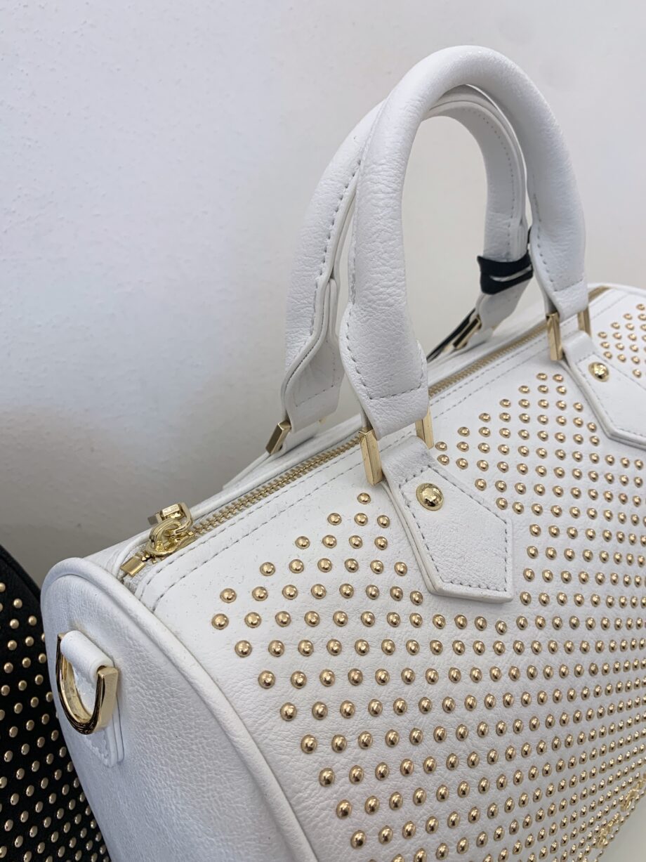 Shop Online Bauletto nina micro borchie bianco Gio Cellini