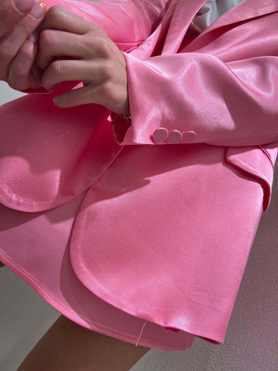 Shop Online Blazer in raso rosa un bottone Vicolo