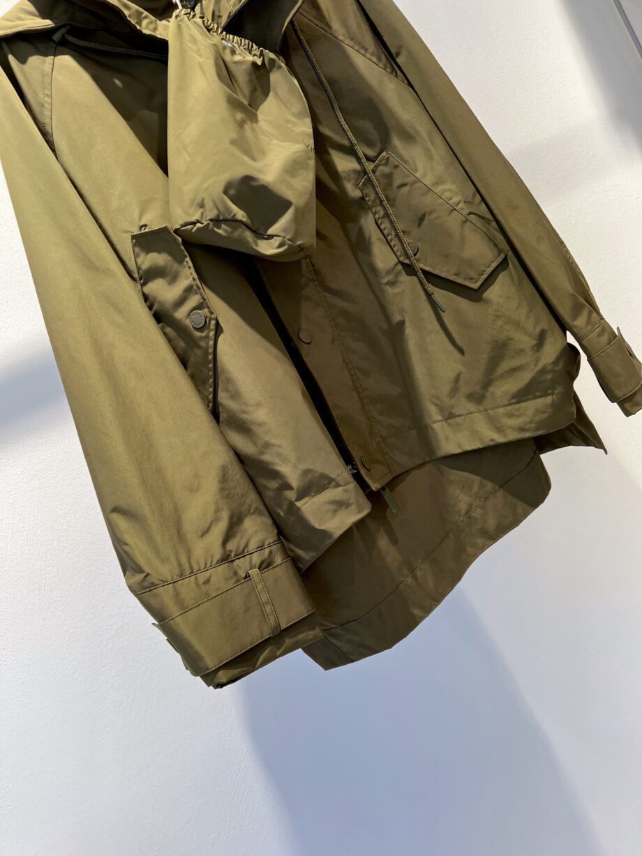 Shop Online Trench corto oversize verde militare Vicolo