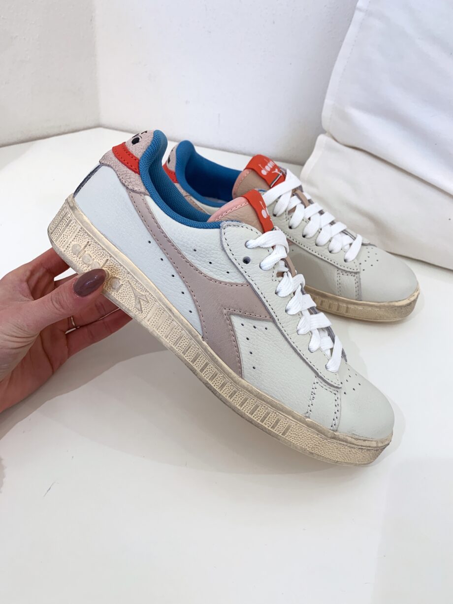 Shop Online Sneakers game low bianche e rosa Diadora