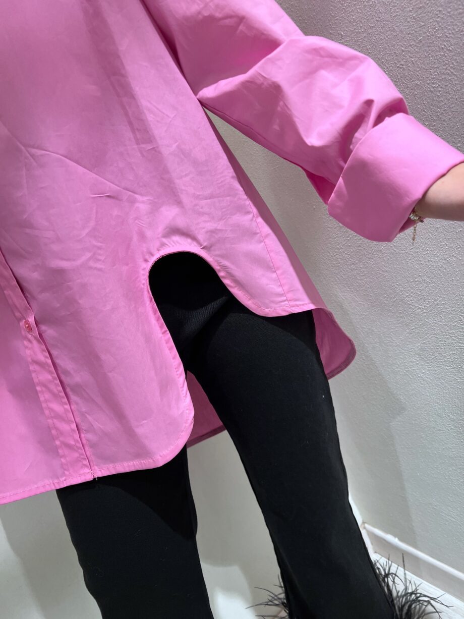 Shop Online Camicia over rosa bubble con spilla diamanti HaveOne