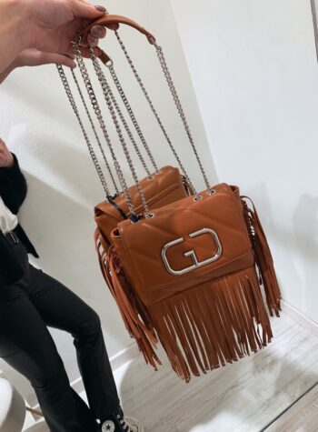 Shop Online Mini bag Leyla frange cuoio Gio Cellini