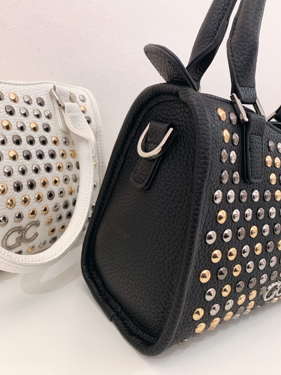 Shop Online Bauletto mini Maya all studs nero Gio Cellini