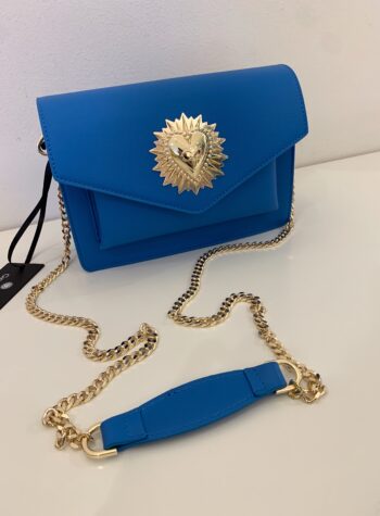 Shop Online Borsa Margot metal color bluette Gio Cellini