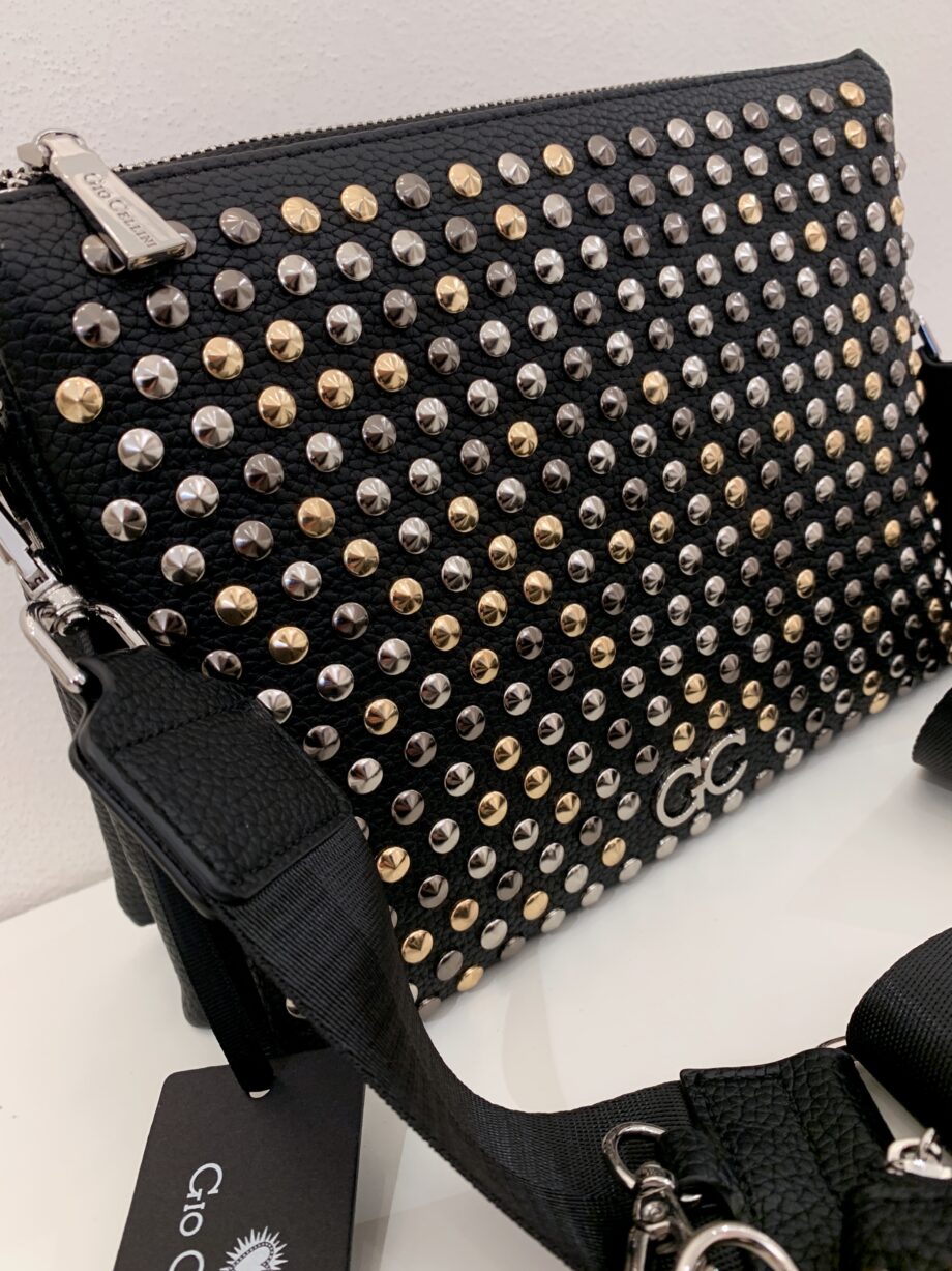 Shop Online Borsa Zoe all studs nera Gio Cellini