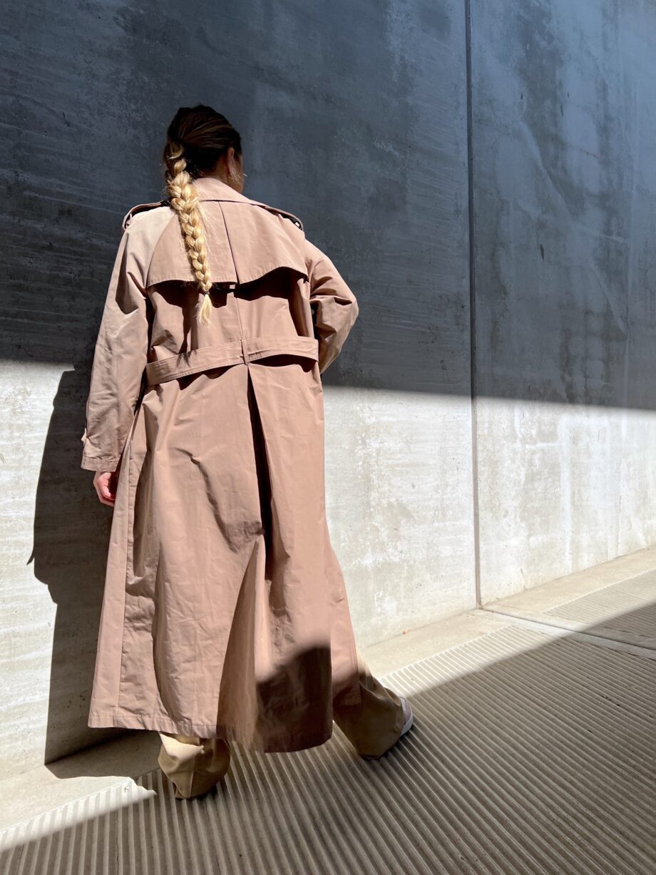 Shop Online Trench lungo beige doppiopetto Vicolo