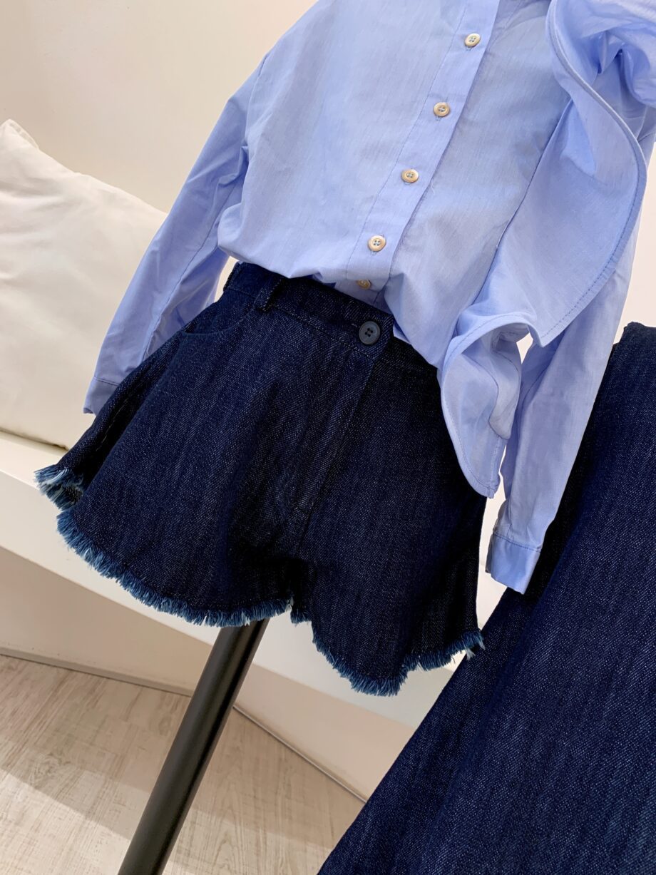 Shop Online Short in jeans morbido a campanella Souvenir Kids