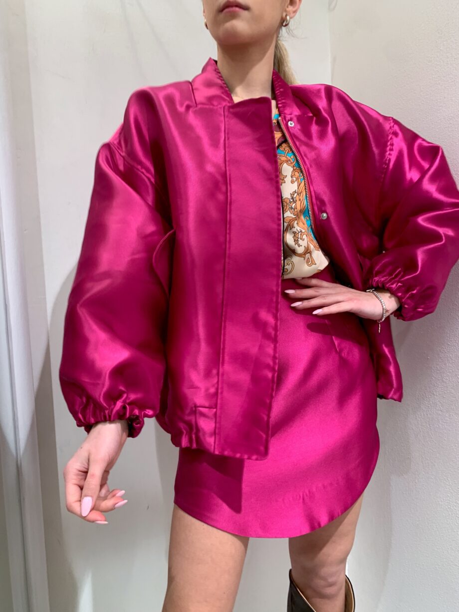 Shop Online Bomber over satinato magenta Have One