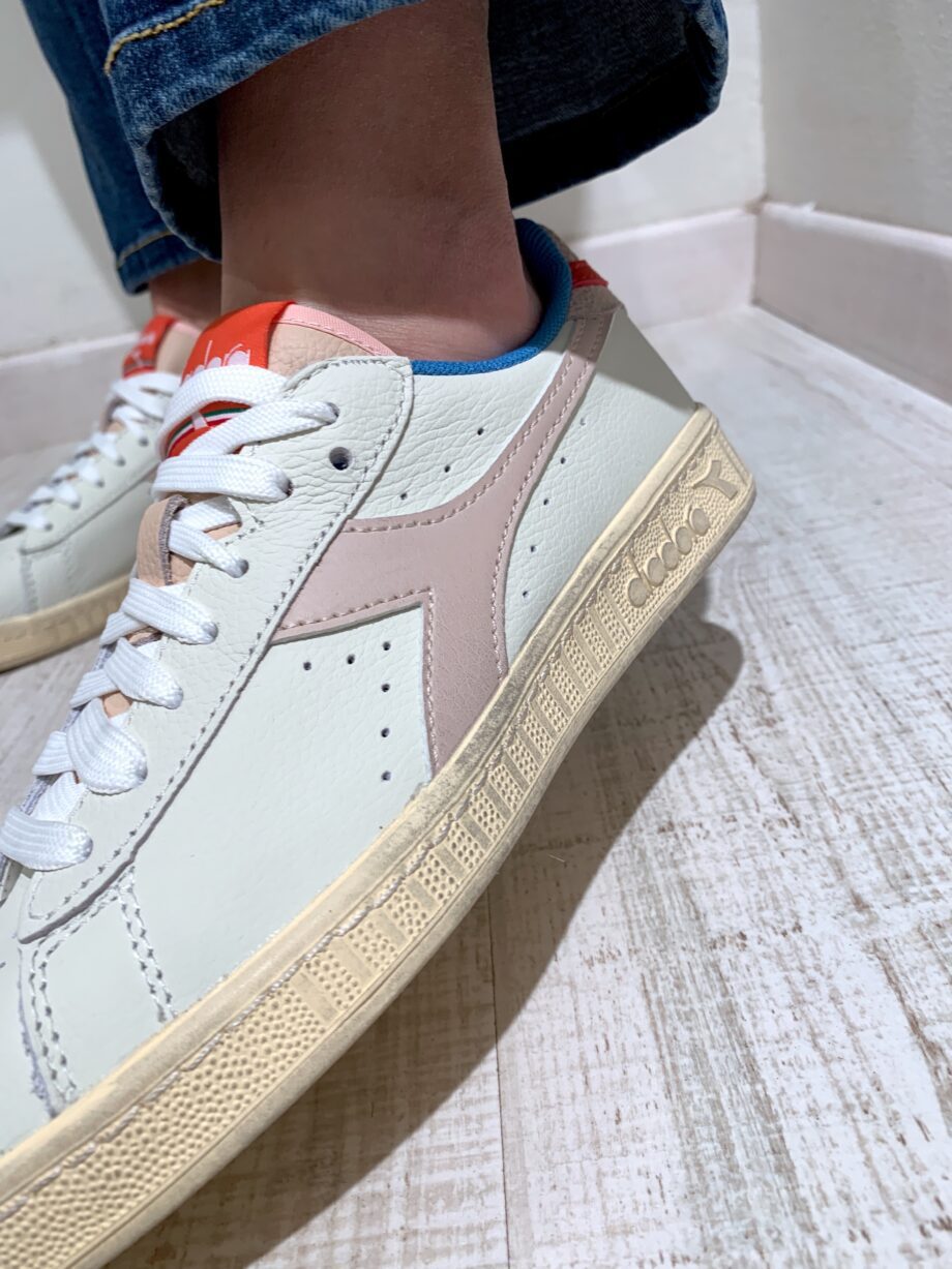 Shop Online Sneakers game low bianche e rosa Diadora