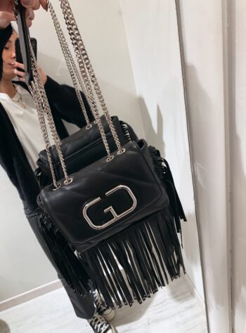 Shop Online Mini bag Leyla frange nera Gio Cellini