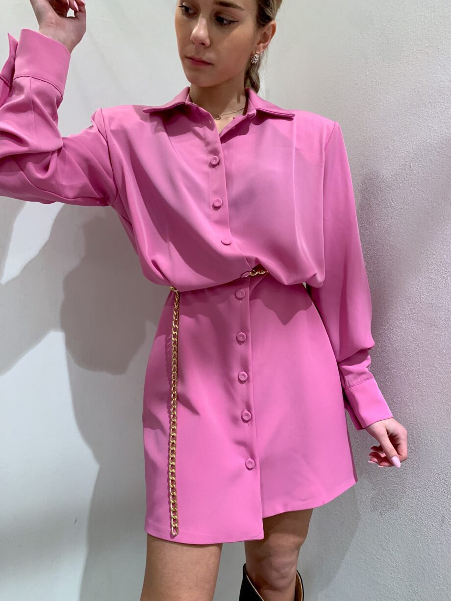 Shop Online Vestito camicia rosa bubble Have One