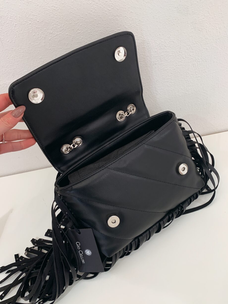 Shop Online Mini bag Leyla frange nera Gio Cellini