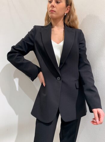 Shop Online Blazer un bottone nero Vicolo