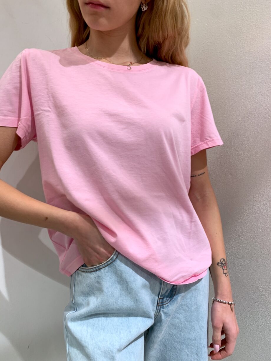 Shop Online T-shirt girocollo rosa Kontatto