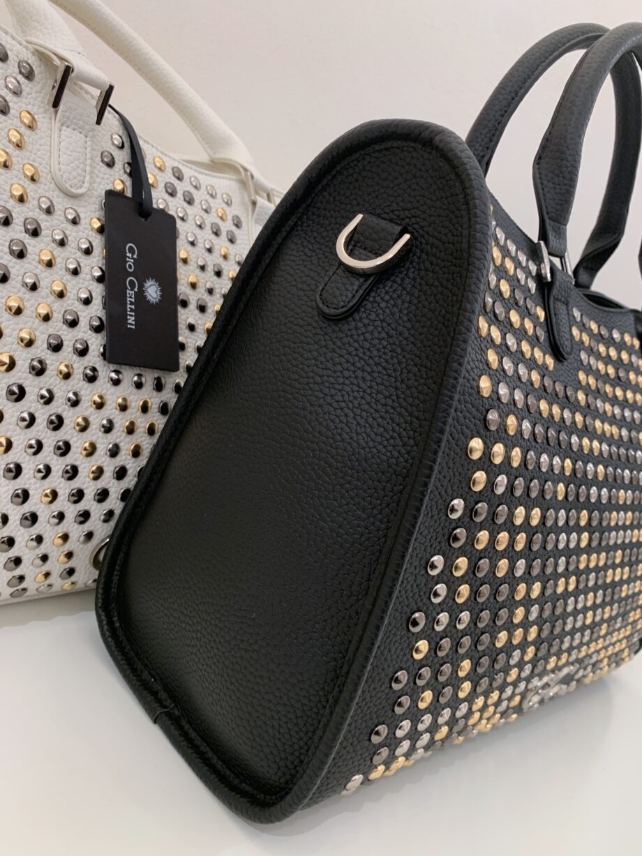 Shop Online Bauletto Maya all studs nero Gio Cellini