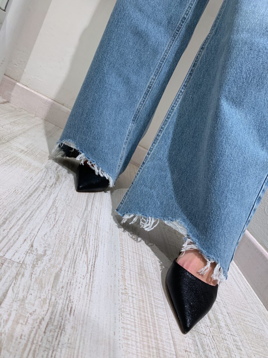 Shop Online Jeans palazzo con tagli laterali Vicolo