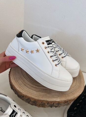 Shop Online Sneakers bianche love Gio Cellini