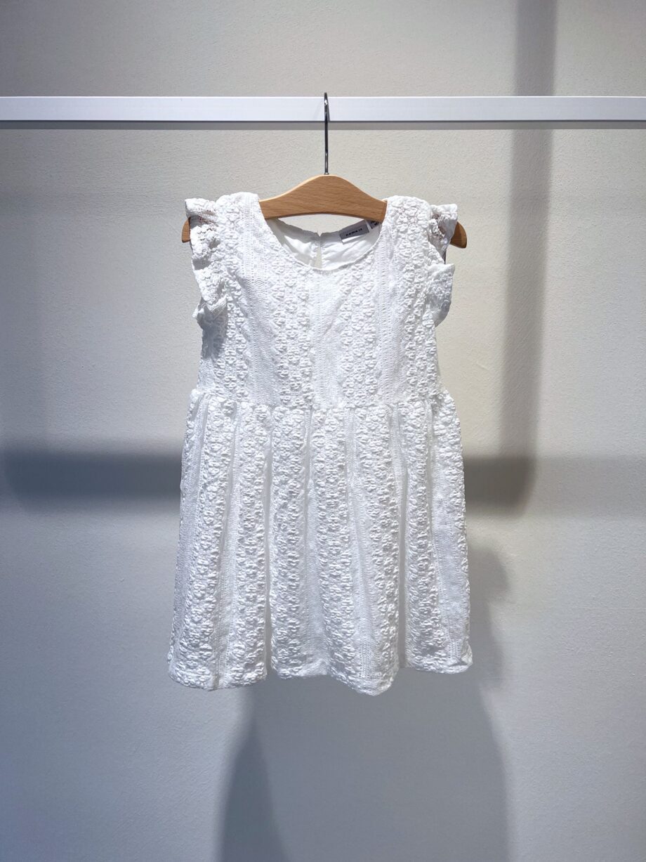 Shop Online Vestito bianco in san gallo a fiori Name It