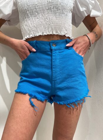 Shop Online Short in jeans turchese Kontatto