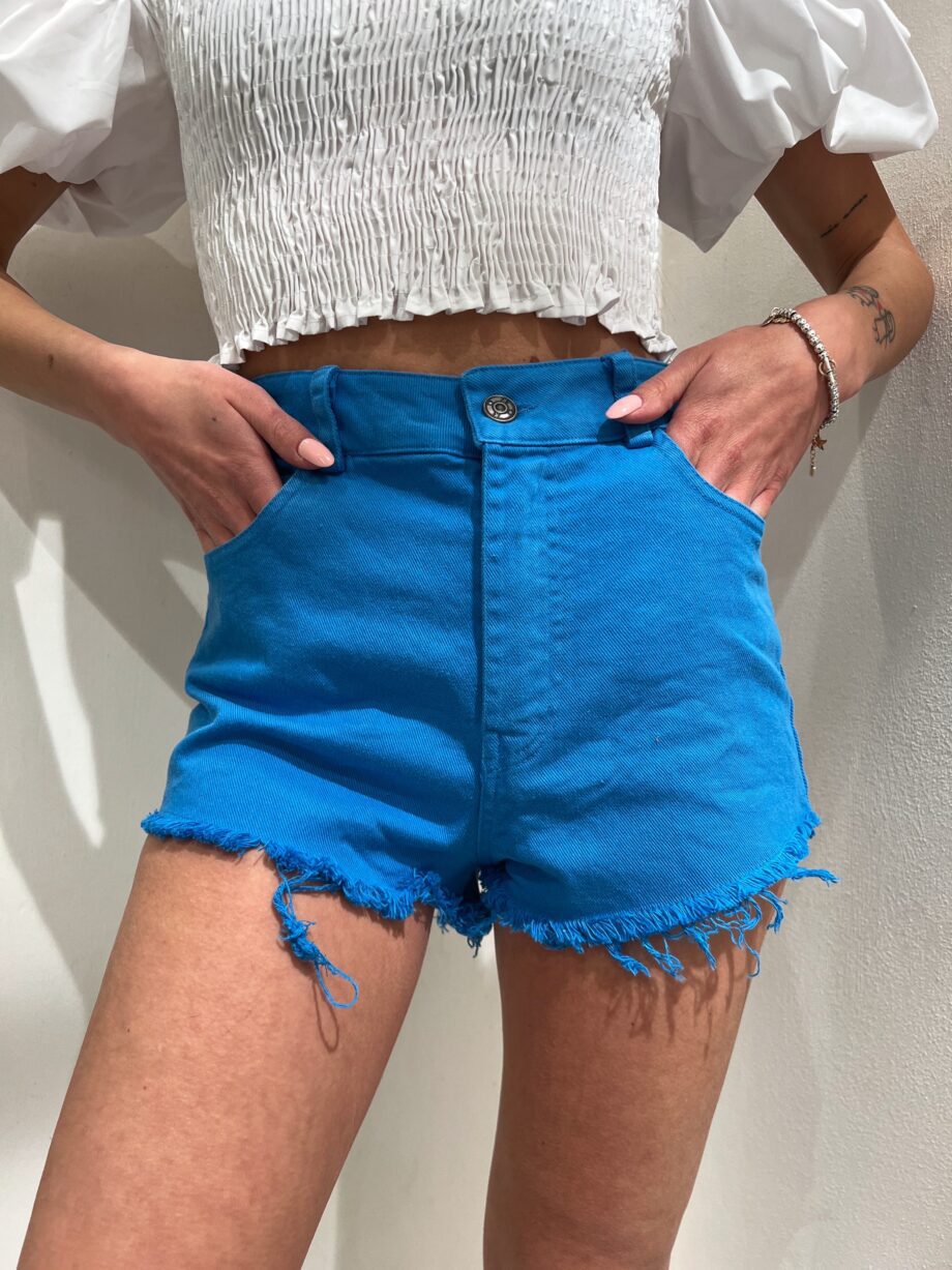 Shop Online Short in jeans turchese Kontatto