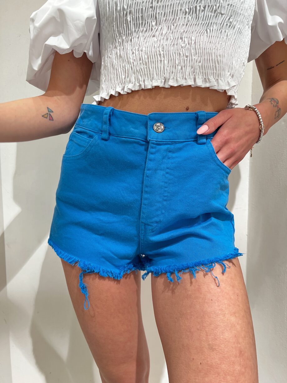 Shop Online Short in jeans turchese Kontatto