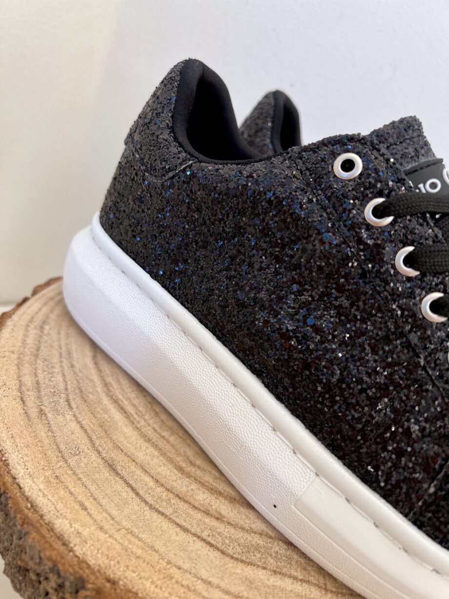Shop Online Sneakers glitter nere Gio Cellini
