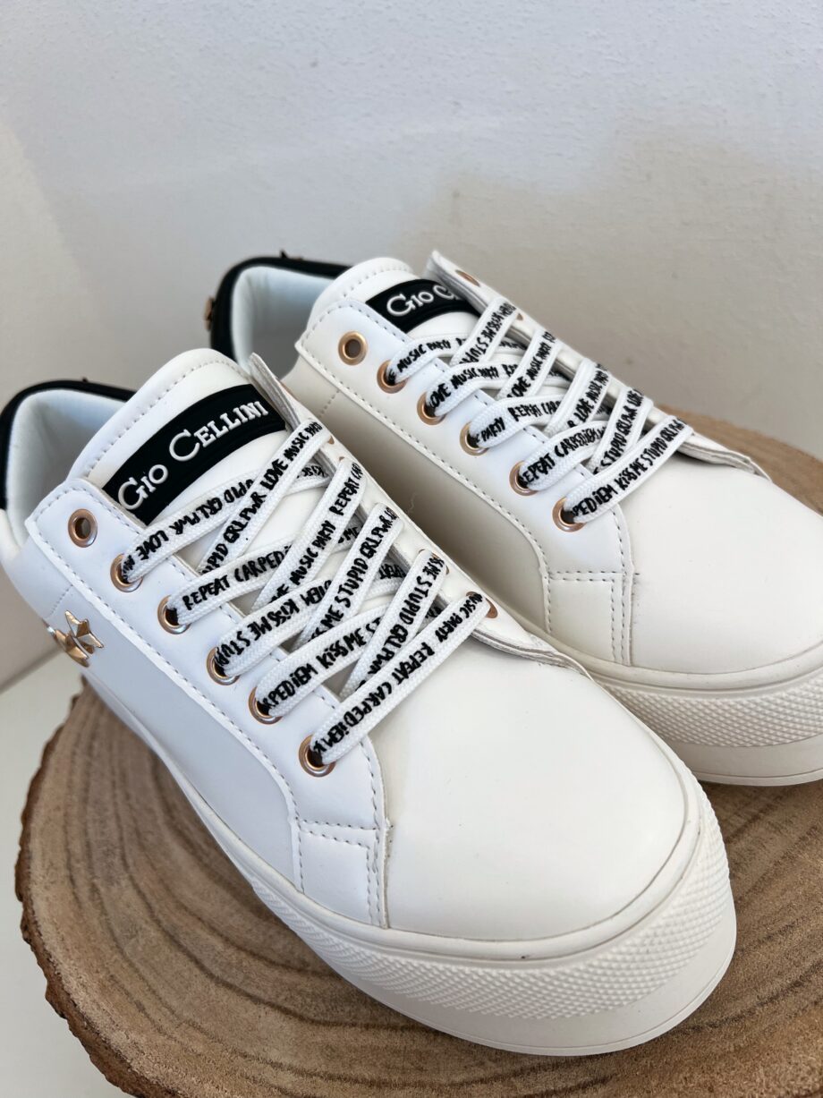 Shop Online Sneakers bianche love Gio Cellini