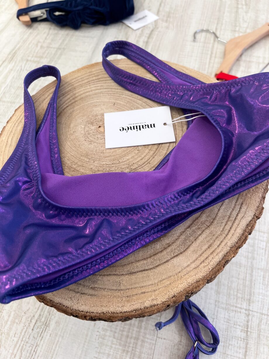 Shop Online Bikini slip Emma rainbow laminato viola Matinée