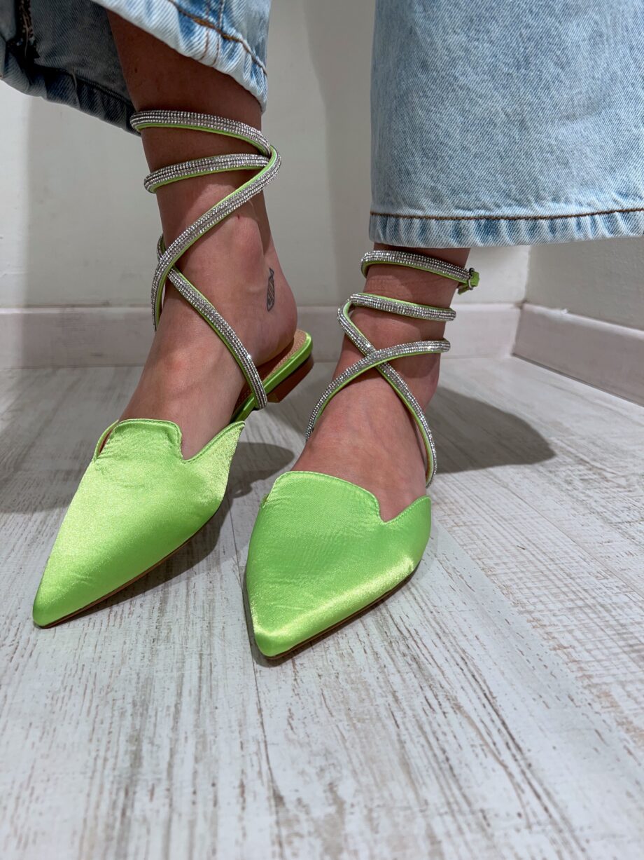 Shop Online Sabot slipper Alhena lime Twentyfourhaitch