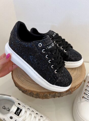 Shop Online Sneakers glitter nere Gio Cellini