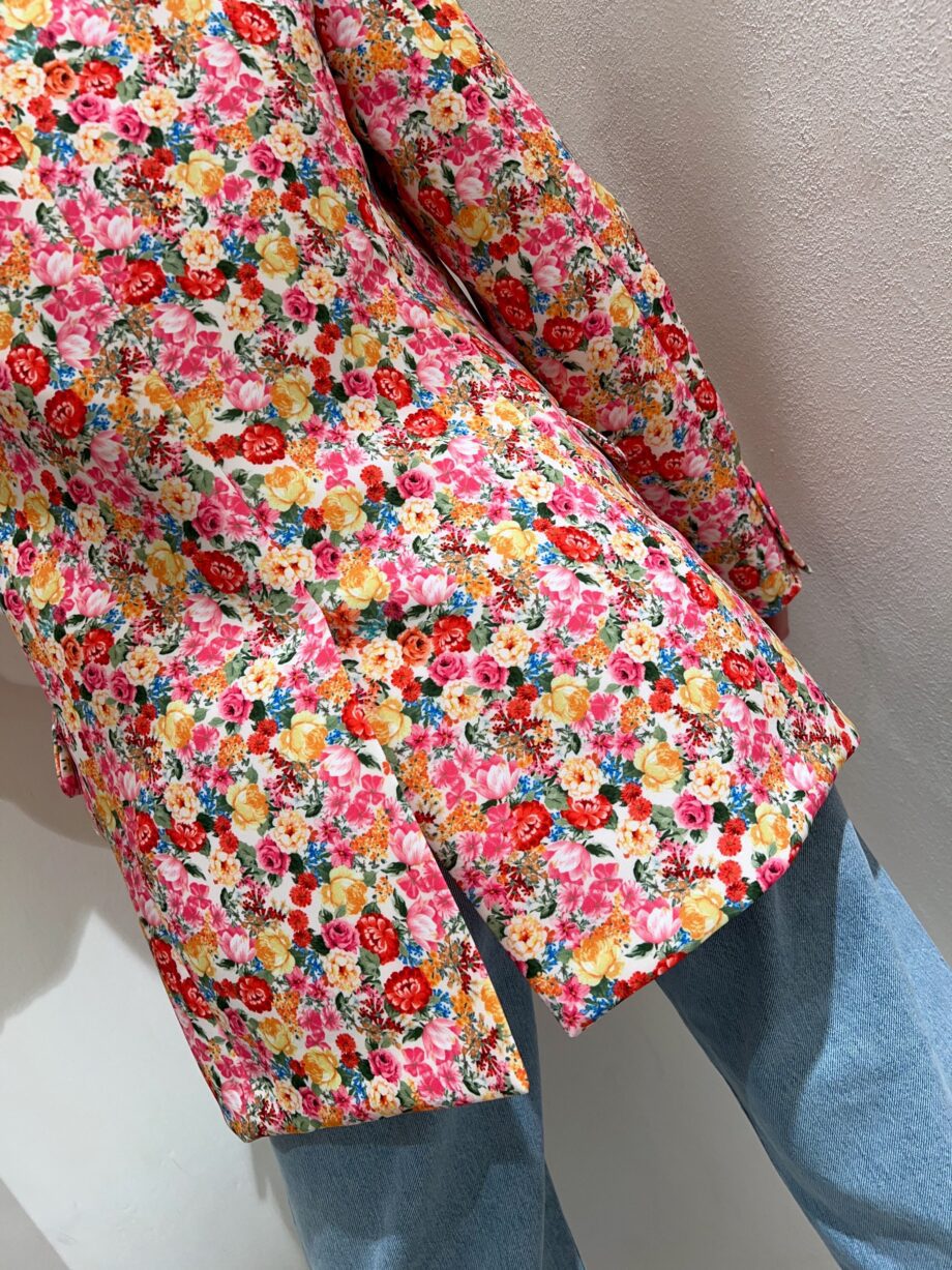 Shop Online Blazer un bottone fantasia fiori Vicolo