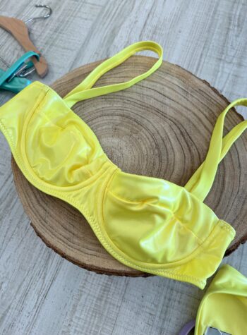 Bikini Chiara giallo fluo laminato Matinée