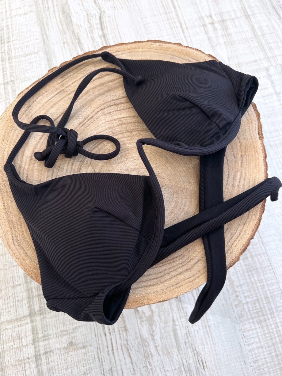 Shop Online Bikini Virginie nero a costine Matinée