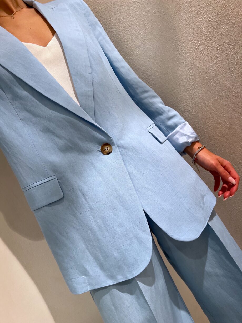 Shop Online Blazer carta zucchero in lino Vicolo