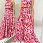 Vestito fiori rossi hotsell